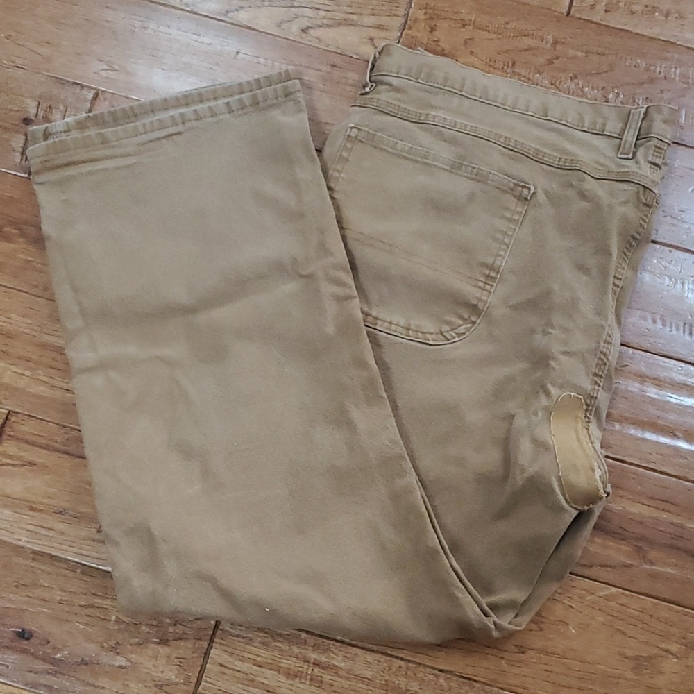 Dickies canvas cargo carpenter destroyed pants